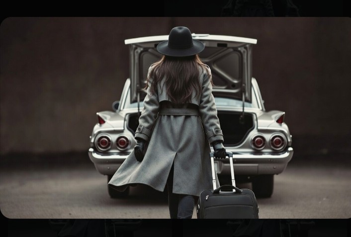 Sesini Valize Koymuş Kadın